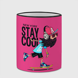 Кружка 3D New York Stay Cool, цвет: 3D-черный кант — фото 2