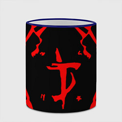 Кружка 3D DOOM: Red Slayer, цвет: 3D-синий кант — фото 2