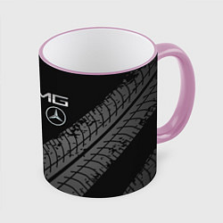 Кружка 3D Mercedes AMG: Street Racing, цвет: 3D-розовый кант