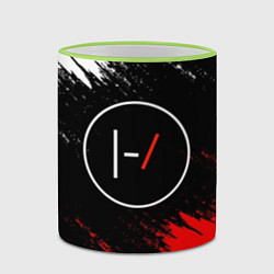 Кружка 3D 21 Pilots: Black & Red, цвет: 3D-светло-зеленый кант — фото 2