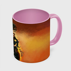 Кружка 3D Good Omens, цвет: 3D-белый + розовый