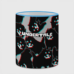 Кружка 3D Undertale, цвет: 3D-небесно-голубой кант — фото 2