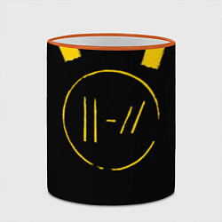 Кружка 3D 21 Pilots: Logo, цвет: 3D-оранжевый кант — фото 2