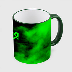 Кружка 3D Ария, цвет: 3D-зеленый кант