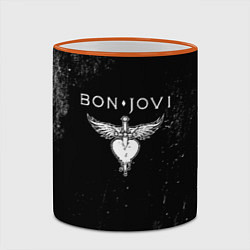 Кружка 3D Bon Jovi, цвет: 3D-оранжевый кант — фото 2