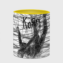 Кружка 3D Korn: The Nothing, цвет: 3D-белый + желтый — фото 2