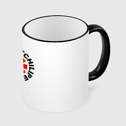 Кружка 3D RED HOT CHILI PEPPERS, цвет: 3D-черный кант