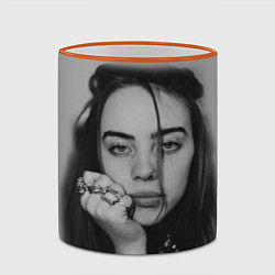 Кружка 3D BILLIE EILISH, цвет: 3D-оранжевый кант — фото 2