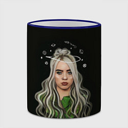 Кружка 3D BILLIE EILISH, цвет: 3D-синий кант — фото 2