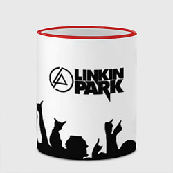 Кружка 3D LINKIN PARK, цвет: 3D-красный кант — фото 2