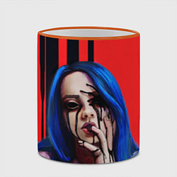 Кружка 3D Billie Eilish: Demon, цвет: 3D-оранжевый кант — фото 2