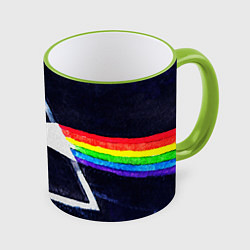 Кружка 3D PINK FLOYD, цвет: 3D-светло-зеленый кант