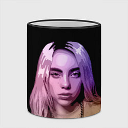 Кружка 3D BILLIE EILISH: Violet Mood, цвет: 3D-черный кант — фото 2