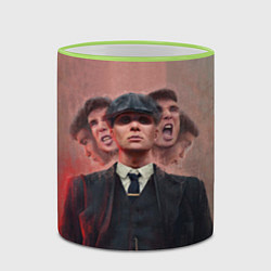 Кружка 3D Томас Шелби Peaky Blinders, цвет: 3D-светло-зеленый кант — фото 2
