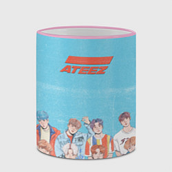 Кружка 3D Ateez K-pop, цвет: 3D-розовый кант — фото 2