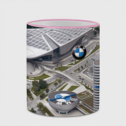 Кружка 3D BMW city, цвет: 3D-розовый кант — фото 2