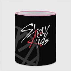 Кружка 3D Stray Kids, цвет: 3D-розовый кант — фото 2