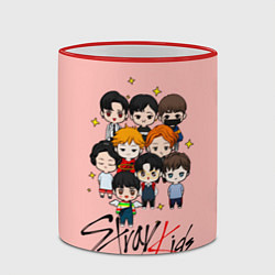 Кружка 3D Stray Kids, цвет: 3D-красный кант — фото 2