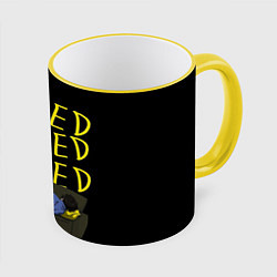 Кружка 3D Boreb, цвет: 3D-желтый кант