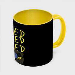 Кружка 3D Boreb, цвет: 3D-белый + желтый