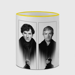 Кружка 3D Sherlock, цвет: 3D-желтый кант — фото 2