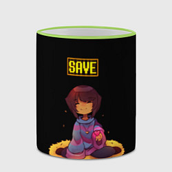 Кружка 3D UNDERTALE FRISK, цвет: 3D-светло-зеленый кант — фото 2