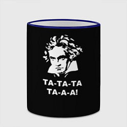 Кружка 3D Бетховен Та-та-та та-а-а!, цвет: 3D-синий кант — фото 2