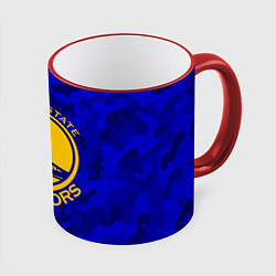 Кружка 3D GOLDEN STATE WARRIORS, цвет: 3D-красный кант