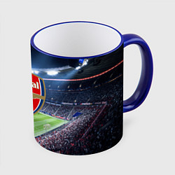 Кружка 3D FC Arsenal, цвет: 3D-синий кант