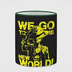 Кружка 3D One Piece We Go World, цвет: 3D-зеленый кант — фото 2