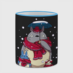 Кружка 3D My Neighbor Totoro, цвет: 3D-небесно-голубой кант — фото 2