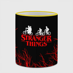 Кружка 3D STRANGER THINGS, цвет: 3D-желтый кант — фото 2