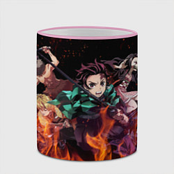 Кружка 3D KIMETSU NO YAIBA, цвет: 3D-розовый кант — фото 2