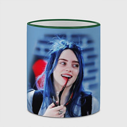 Кружка 3D BILLIE EILISH, цвет: 3D-зеленый кант — фото 2