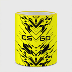 Кружка 3D Counter Strike, цвет: 3D-желтый кант — фото 2