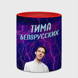 Кружка 3D Тима Белорусских, цвет: 3D-белый + красный — фото 2
