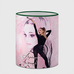 Кружка 3D Ariana Grande, цвет: 3D-зеленый кант — фото 2