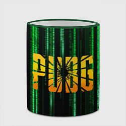 Кружка 3D PUBG - Королевская битва, цвет: 3D-зеленый кант — фото 2