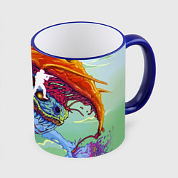 Кружка 3D CS GO HYPERBEAST, цвет: 3D-синий кант