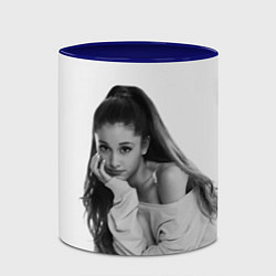 Кружка 3D Ariana Grande Ариана Гранде, цвет: 3D-белый + синий — фото 2