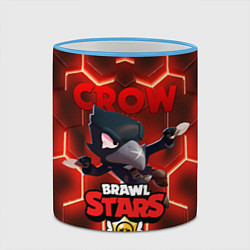 Кружка 3D BRAWL STARS CROW, цвет: 3D-небесно-голубой кант — фото 2