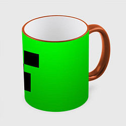 Кружка 3D MINECRAFT, цвет: 3D-оранжевый кант