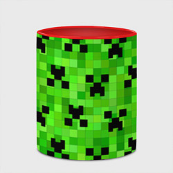 Кружка 3D MINECRAFT, цвет: 3D-белый + красный — фото 2