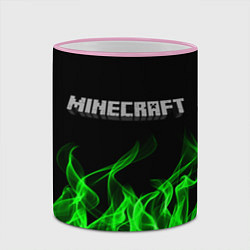 Кружка 3D MINECRAFT FIRE, цвет: 3D-розовый кант — фото 2