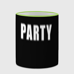 Кружка 3D Hard PARTY, цвет: 3D-светло-зеленый кант — фото 2