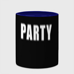 Кружка 3D Hard PARTY, цвет: 3D-белый + синий — фото 2