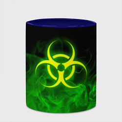 Кружка 3D BIOHAZARD, цвет: 3D-белый + синий — фото 2