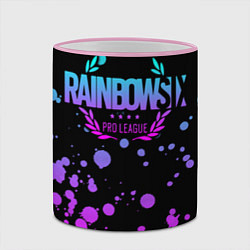 Кружка 3D Rainbow Six Siege, цвет: 3D-розовый кант — фото 2