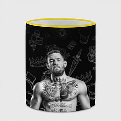 Кружка 3D CONOR McGREGOR, цвет: 3D-желтый кант — фото 2