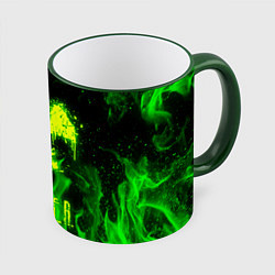 Кружка 3D STALKER 2, цвет: 3D-зеленый кант